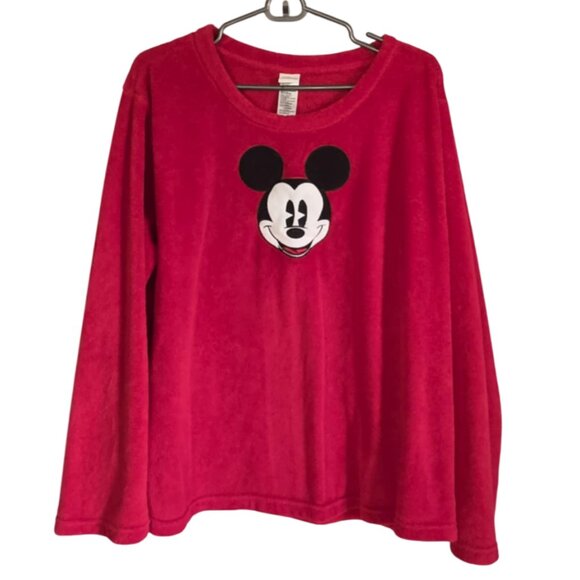 Disney Other - EUC Disney Mickey Mouse Super Soft Sleepwear Fleece top
